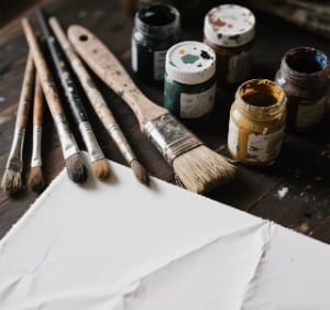 application of antimicrobial additive in art paint