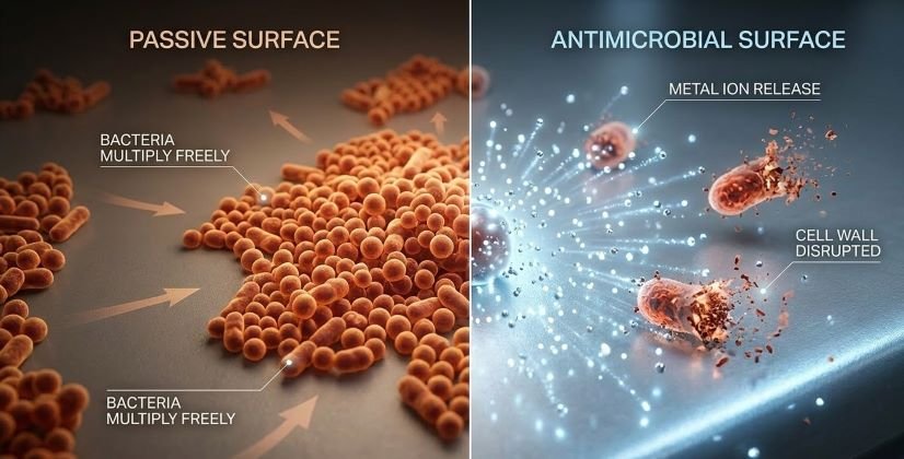 Inorganic Antimicrobial Surface Active Protection Technology